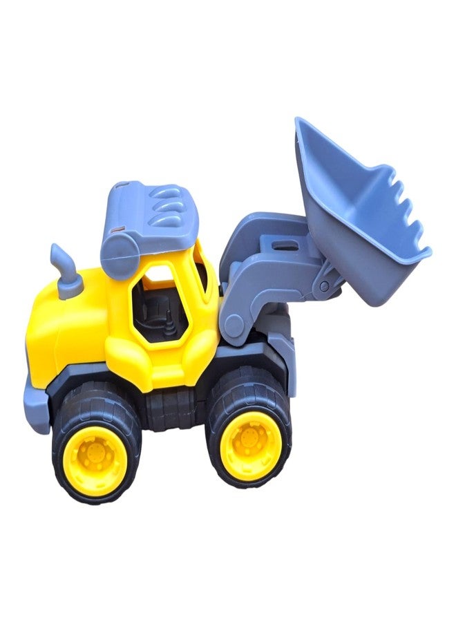 JNiL Unbreakable Friction Power Construction Road Breaker Tractor Toy for Kids Toddlers boy Children Toys (Yellow) - Image 1